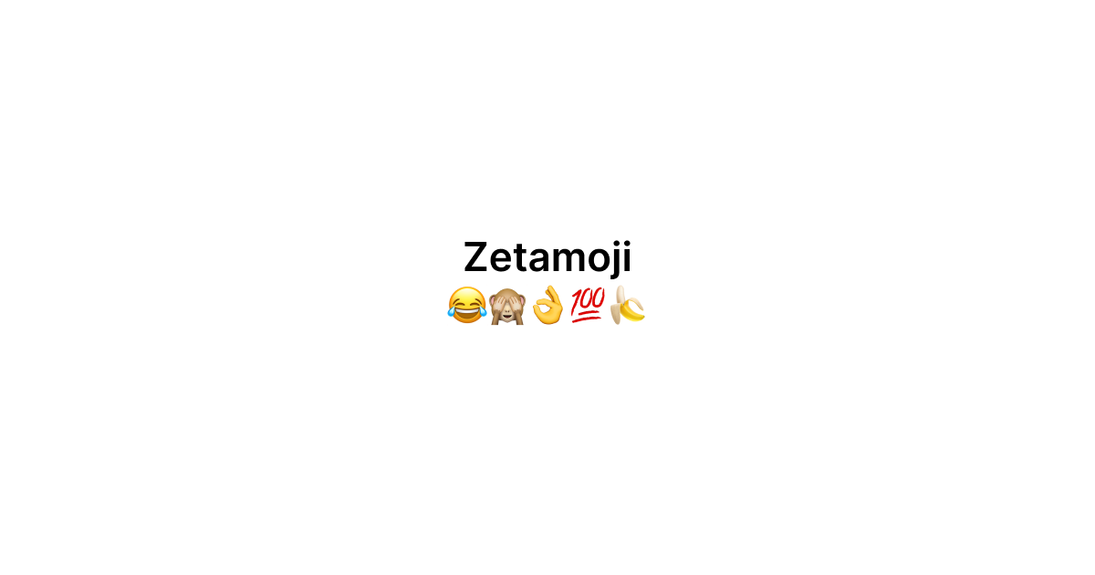 Zetamoji | Math + Emoji = Zetamoji